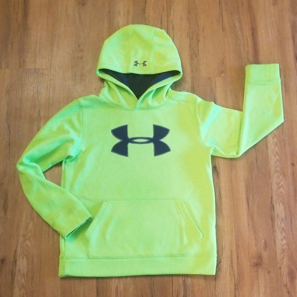Boys Under Armour Neon Green Hoodie